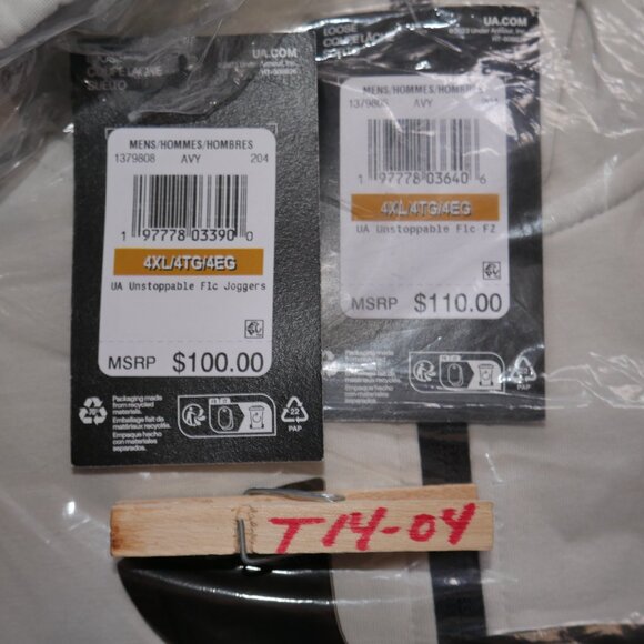 Under Armour Unstoppable Fleece Sweatsuit Mens Size 4XL Tracksuit Matching Set - Picture 8 of 8